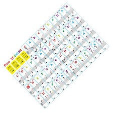 Universal Piano Music Keyboard Plastic Sticker 37/49/61/88 Key Note Removable