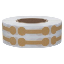 Hybsk 1000pcs Jewelry Price Tags Merchandise Barbell 1 Roll, Kraft Paper