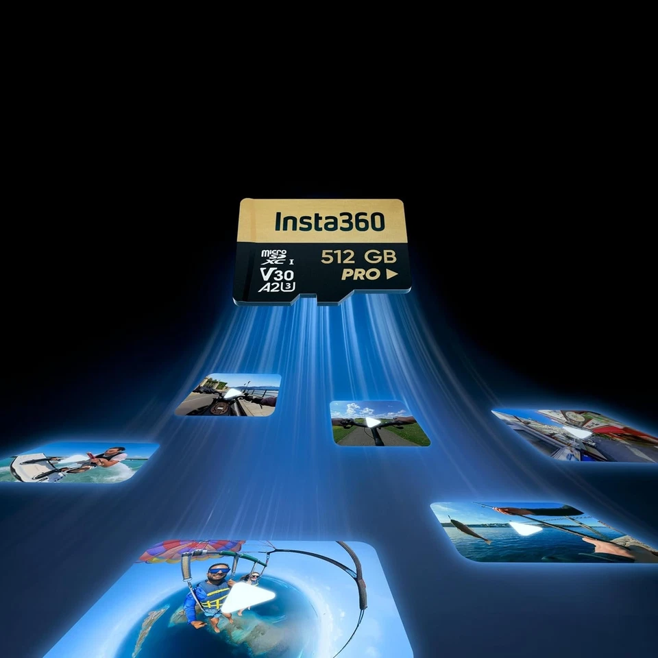 Insta360 microSD Memory Card – 512GB – CINSBAVM – High-Speed UHS-I V30 - NEW - Image 3 of 4
