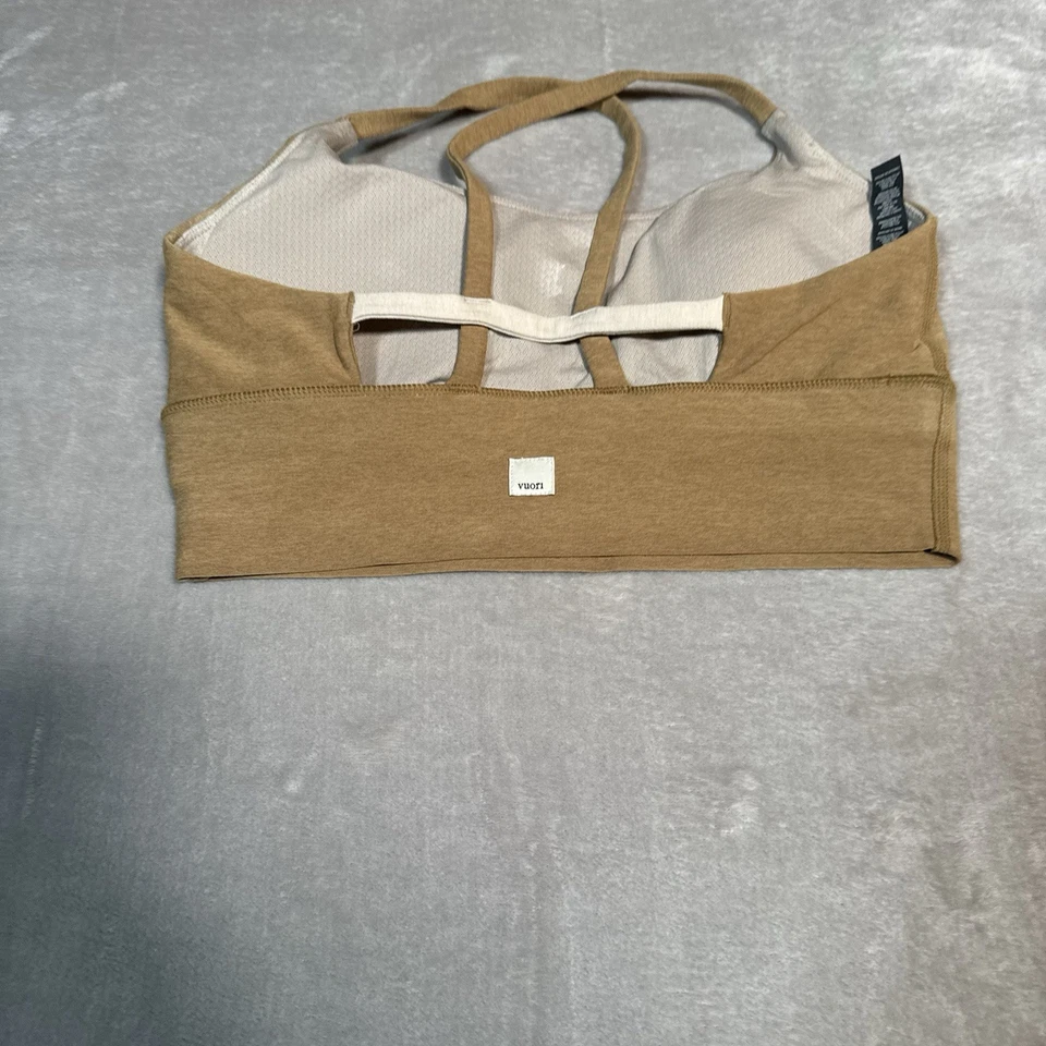 Vuori Sports Bra Womens Medium Brown Long Line Elevation Athletic Gym Running - Image 4 of 4