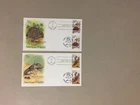 Two US American Wildlife fdc with two same st cancel to US and CAPEX Canada