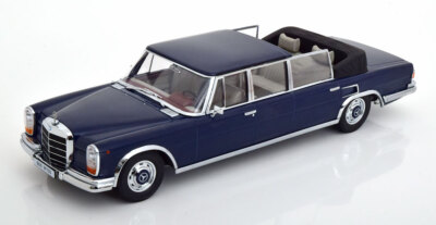 1:18 KK-Scale Mercedes 600 LWB W100 Landaulet 1964 darkblue