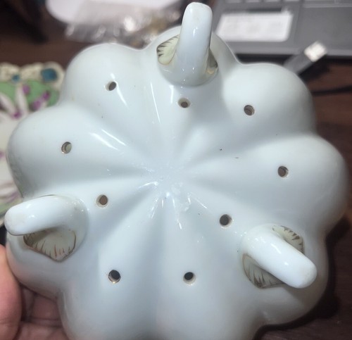 Antique Limoges France Berry Fruit Strainer Colander-as Is - Picture 7 of 9