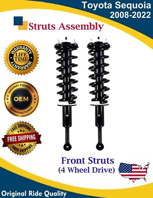 High Quality OE Front Struts  for 2008-2022 Toyota Sequoia 4WD Lifetime Warranty
