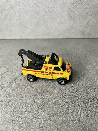 Matchbox 1985 Furgone Rottura Auto Relè Giallo Giocattolo Vintage Gancio Movimento - Foto 10 di 11
