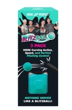 Dude Perfect BlitzBall 3 Pack Lot Blitz Ball Baseball Wiffleball Plastic Wiffle