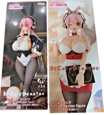 Super Sonico Figure Bicute Bunnies Costume Swallowtail & Waitress