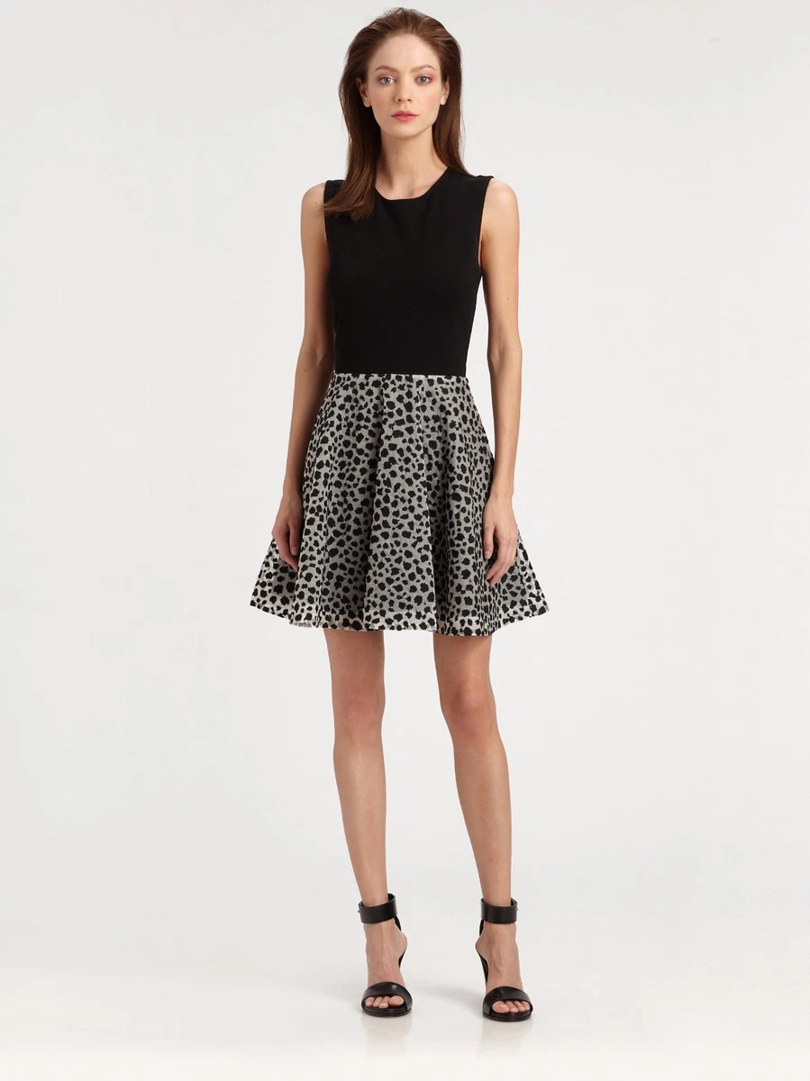 Robe Léopard Diane Von Furstenberg (DVF) - Soie/Laine - Neuve Avec étiquettes - Tailles 2/4/6 - Valeur 498$