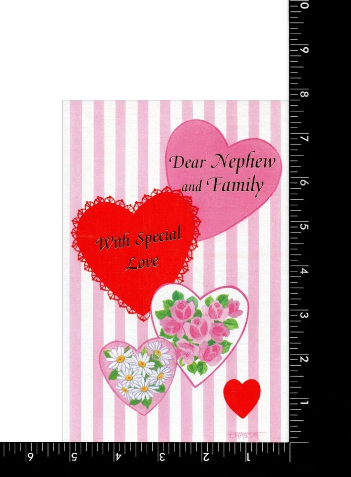 Tarjeta amorosa del día de San Valentín PARA SOBRINO Y FAMILIA por Magic Moments + Sobre Foto 3 de 4