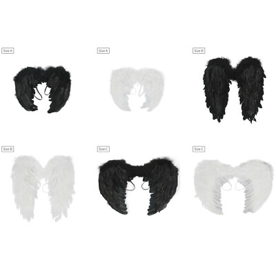 Angel Wings for Kids Adults Feather Wings Cosplay Costume for Halloween Carnival