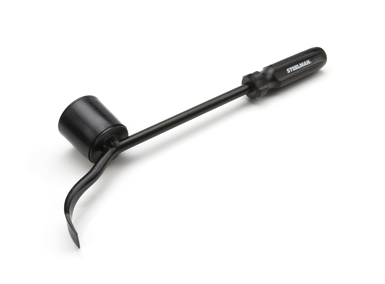 Steelman Hubcap Remover Tool for Auto Mechanics, Heavy-Duty Steel, Large Rubb...