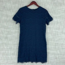 Lulus Womens Size M Navy blue mini shift dress 1444