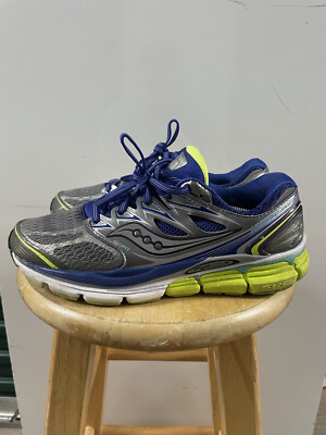 Saucony Hurricane Womens Sz S10259-1 PWRGRID+ ISOFit Running Sneakers  Gray