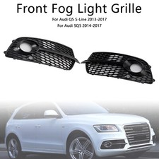 Front Bumper Fog Light Grill Grille Fit Audi Q5 S-line Sq5 20132017 Black