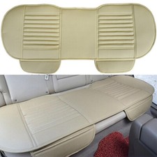 Car Back Seat Cover Breathable Pu Leather Rear Seat Cushion Protector Universal
