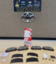 2020-2023 TOYOTA HIGHLANDER OEM GENUINE FRONT TCMC BRAKE PADS &OEM SHIMS