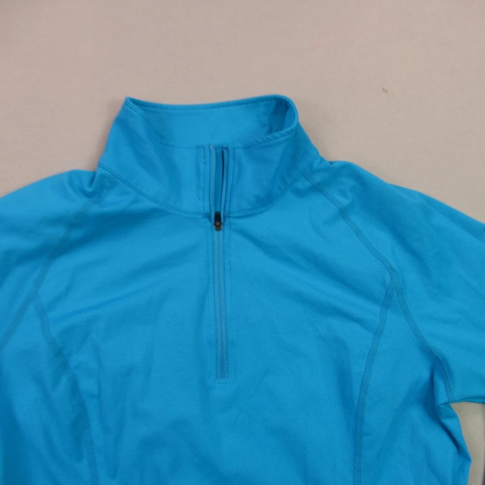 Suéter Marmot Mujer Manga Larga Mediana 1/4 Cremallera Exterior Pullover Azul Foto 2 de 4