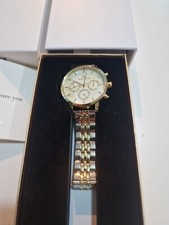 Abbott Lyon SA2055 Silver CHAIN Pearl 5 Link Nueva 40 Watch