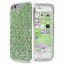 Dual Layer Bling Glitter Rubber Case Cover for iPhone 7 Plus, 8 Plus GREEN