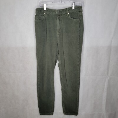 BDG Urban Outfitters Corduroy Pants Green Textured Mom High