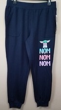 Disney Star Wars The Child Lounge Jogger Pants Pockets Sleepwear sz M 8-10 NEW