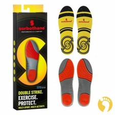 Sorbothane Shock Stopper Double Strike Insoles Soft Sports Running Shoe Inserts