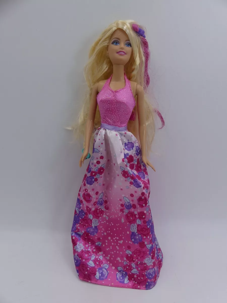Mattel BCP41 barbie magic hair Game Princess Doll USED