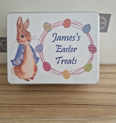 Personalisierte Ostern Süßigkeiten Dose für Schokolade Süßigkeiten Aufbewahrung Geschenk Kinder 