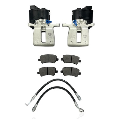 For Ford S-Max Galaxy Rear Electric Brake Calipers Pads and Hoses Set 2006-2015