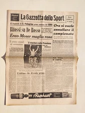GAZZETTA DELLO SPORT 19 MAY 1964 BITOSSI ENZO MOSER - CAMPARI ADVERTISING