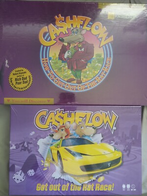 Rich Dad Cashflow Game Board 101 And Ca$h Flow ( Two Board Games )