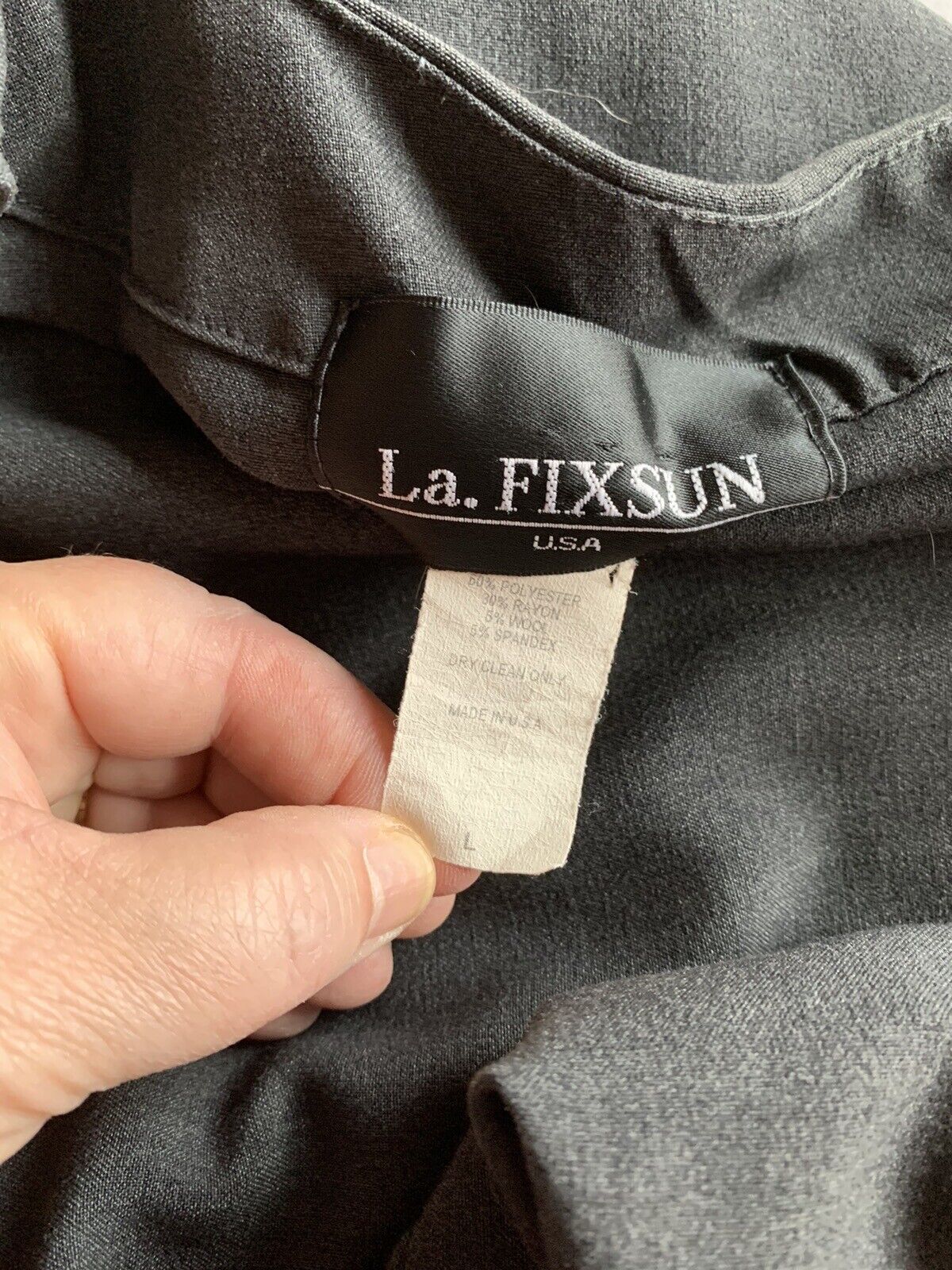 La Fixsun L Gray Lagenlook Dress 52 inch bust - image 5