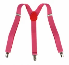 Men Suspenders for Work Elastic Adjustable Solid Straight Clip On Y Back One "