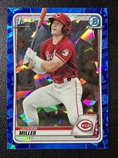 2020 Bowman Chrome Sapphire Jackson Miller 1st Prospect #BD116 Reds
