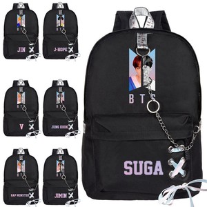 Details About Kpop Bts Backpack Bangtan Boys Fake Love Back To School Bag Jimin V Jungkook Us - 