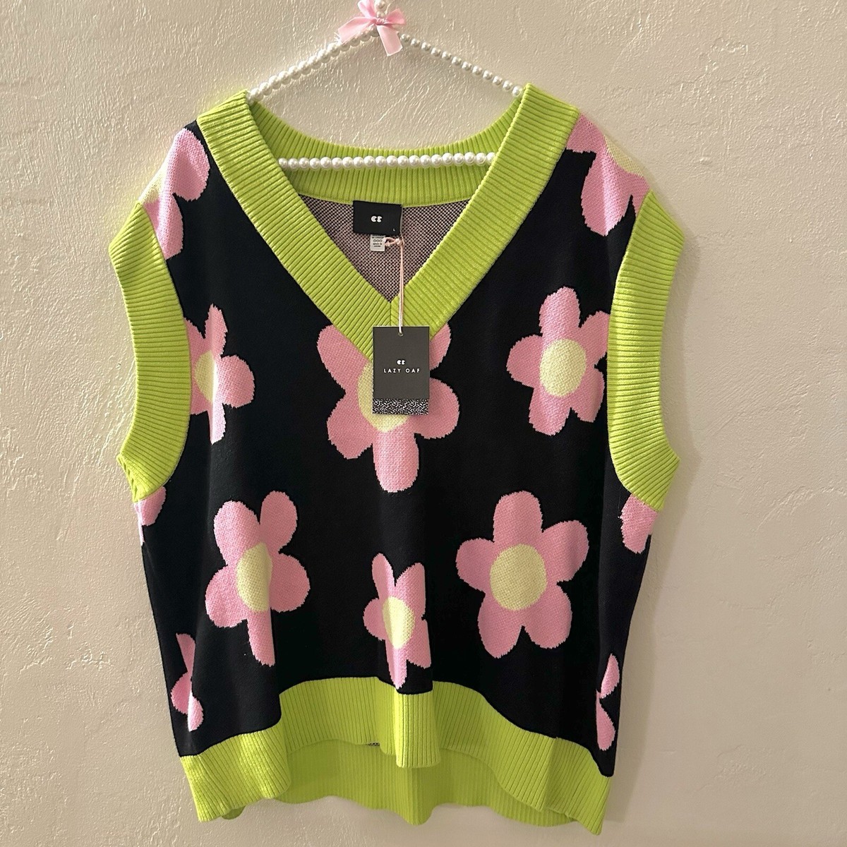 トップス UNDERCOVER 90s Flower Knit Vest Flower Sweater Vest UNDERCOVER 90s Flower Knit Vest Sweater