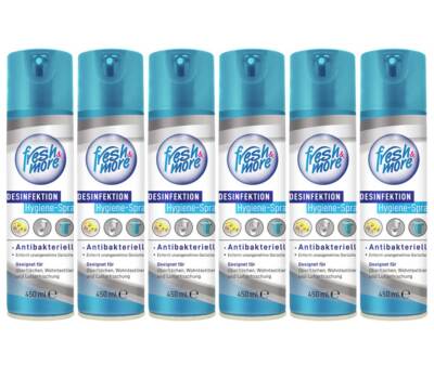 Fresh & More Desinfektionsspray Für Raumluft Und Flächenhygiene (6er Pack) 450ml