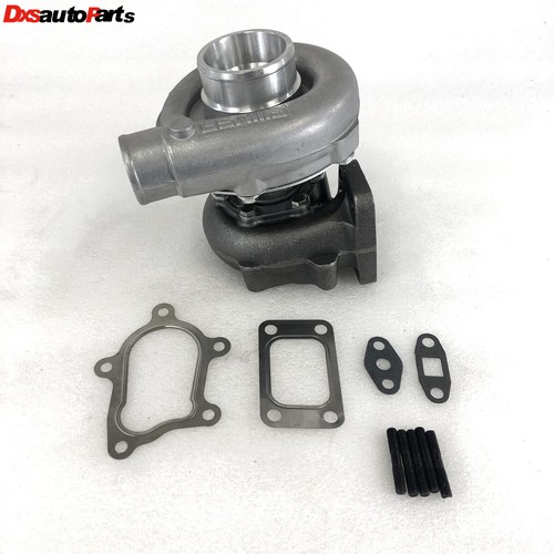 Turbina de aire acondicionado híbrido turbo EMUSA T3/T4 PLATEADA 0,63 + manta de malla + compuerta auxiliar de 38 mm - Imagen 6 de 8