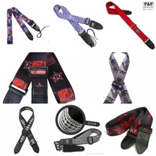 Multi Style Rock Guitar Strap New Free Ship Flame Acoustic Electric Pattern