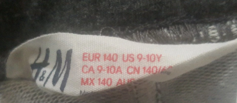 Pantalones grises H&M Disney Girl 9-10Y MINI MOUSE Foto 4 de 4