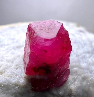 136 GR. Extraordinary Red Ruby Huge Crystal On Matrix , Jagdalek, AFG