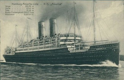 Ansichtskarte Hamburg Amerika Linie P.D. President Grant 1912 Dampfer (Nr.9808)