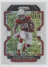 2021 Panini Prizm White Sparkle Prizm Chase Edmonds #77 6x0