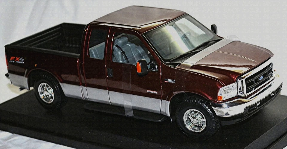 Ford F-350 Lariat FX4 Off Road Super Duty Pick Rot Metallic 1:18 Maisto 36689 - Immagine 3 di 4