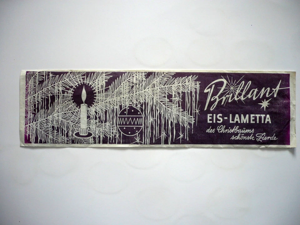 altes Brillant-Eis-Lametta in der OVP