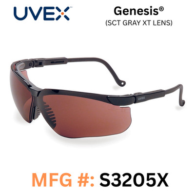 Uvex Genesis #S3205X - SCT GY XT Lens - Anti-Fog Lenses w/ ratcheting temples