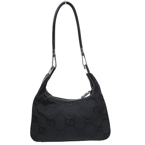 Best06 Gucci Black Canvas GG Handbag 001.3812 002122 YQ09817