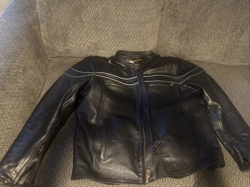 Milwaukee Leather Cafe Racer Leather Jacket Size Large - product listing photo