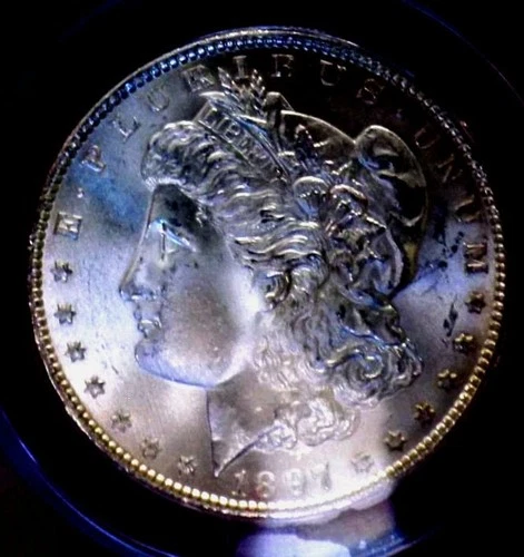 1897 Morgan Silver Dollar ANACS MS-65 Great Eye Appeal