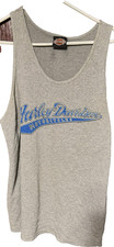 Harley-Davidson Vintage Tank Top Pocono Mountains PA Men's Sz L (?) Gray H-D